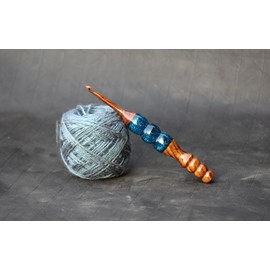 Handcrafted Resin epoxy & Wood Mix Crochet Hooks Ergonomic Soft Handle Needles Knit Weave Craft Yarn Different Size, Crochet Hooks (12mm)