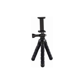 Hama Flex Smartphone/Action camera 3leg(s) Black tripod - Tripods (Smartphone/Action camera, 3 leg(s), Black, Rubber, 78 mm, 70 g)