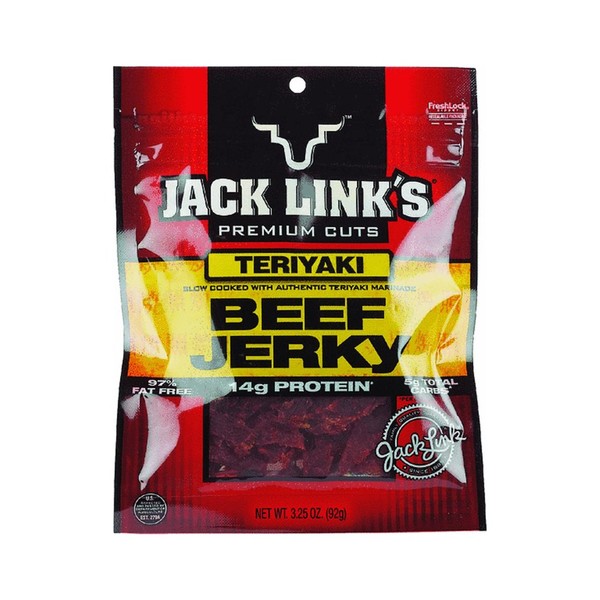 Jack Links 47452 3.25 Oz. Teriyaki Jerky (Pack of 8)