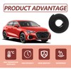 1.7M/ 5.6Ft Front Rear Windshield Cowl Rubber Seal Strip, Black