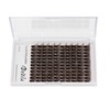 Dedila Brown Cluster DIY Eyelashes Extensions 120pcs Individual Wide Stem