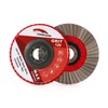 HOMESOM 5 Inch 1 Piece 120 Grit Sanding Discs Flap