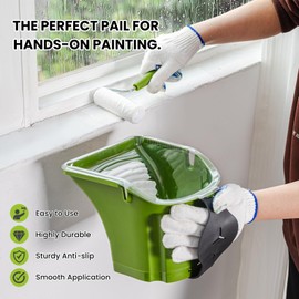 Mister Rui Small Paint Roller, Mini Paint Roller 16 Pack, Paint Cup, Paint Bucket with Foam Paint Roller 4 Inch and Paint Brush, Hand Held Paint Cup Liner, Roller Paint Brush for DIY Painters