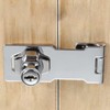 Ecginmay 2 Pack 4 Inch Hasp Lock Latch with Keys,Stainless