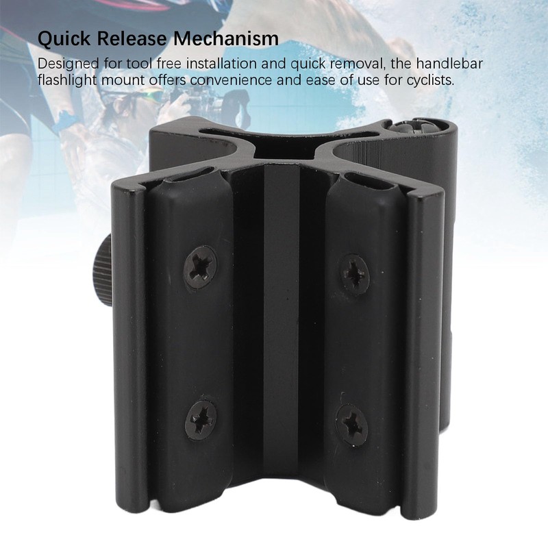 GOWENIC Universal 30 mm magnetic torch holder, non-slip handlebar mount