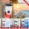 ChunHee Solar Outdoor Motion Sensor Alarm,Motion Activated Alarm,Adjustable Sensitivity &