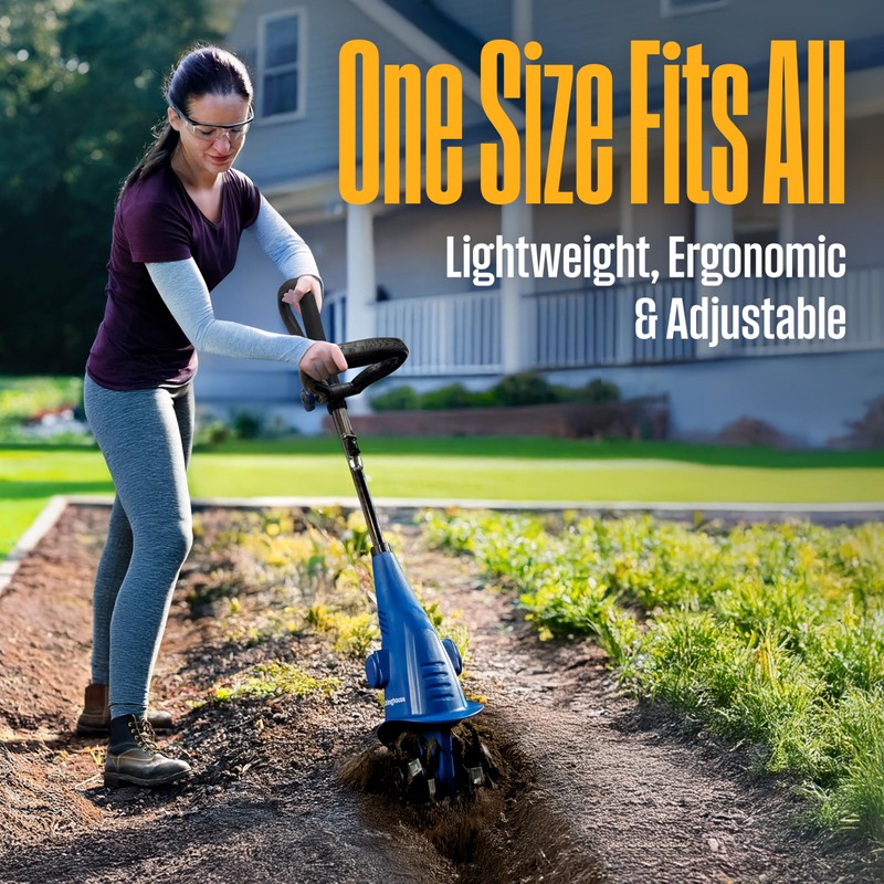 Westinghouse 6-Inch, 2.5 Amp Corded Electric Mini Tiller Cultivator for