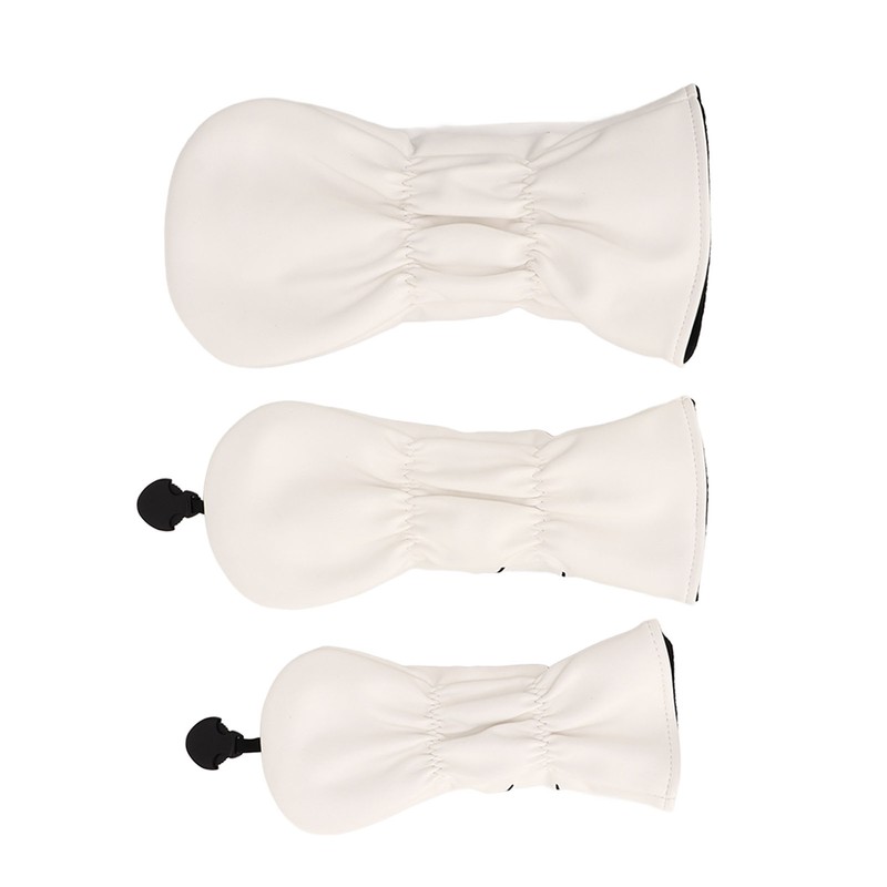 3PCS Golf Club Head Cover PU Waterproof Bird Pattern Golf