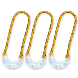 munkees Zipper Puller Replacement Nylon Pull Rope 3 in Pack U-Shape,Glow in The Dark,Orange