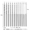 Kimlonton Mini Twist Drill Bits Small Diameter Drill 0.5mm~2.0mm 12-Piece