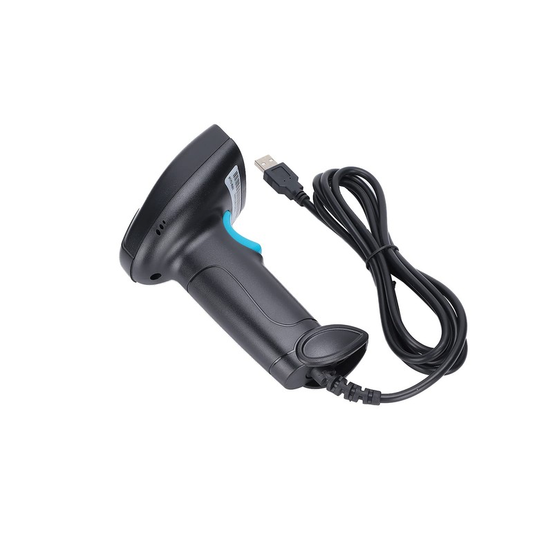 lvifloae Barcode Scanner Handheld 360° Reading QR Code USB Reader
