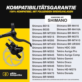 Shimano Deore B01S LX Alivio Acera Tourney Nexave Brake Pads for Bicycle Disc Brakes, Organic & Sintered, High Braking Performance, Durable & Perfectly Fitting Brake Pad, black