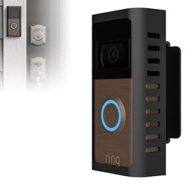 Anti-Theft Ring Doorbell Mount, Adjustable Angle Mount Kit (45-135 Degrees) Compatible with Ring Battery Video Doorbell 2/3/4/Pro (2024 Release), Door Bell Holder Mounting Bracket No Block Sensor