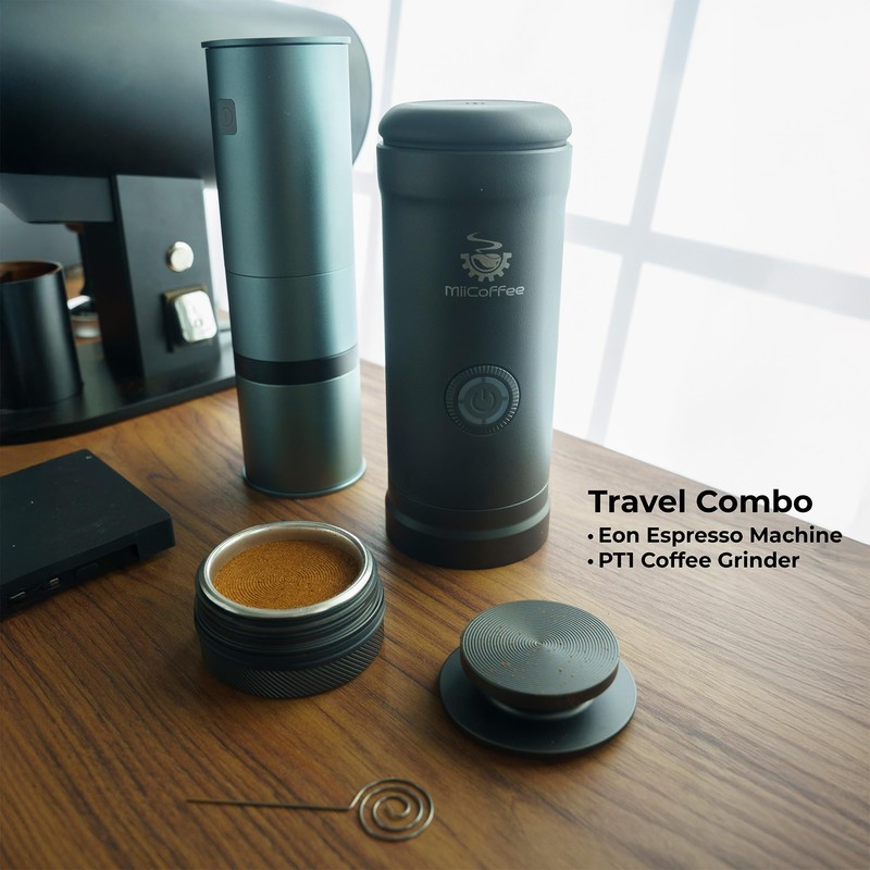 MiiCoffee Eon Portable Espresso Machine, Travel Coffee Maker with Self-Heating