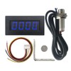 DIGITEN 4 Digital Blue LED Tachometer RPM Speed Meter +