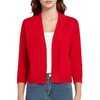 Urban CoCo Women's 3/4 Sleeve Lightweight Open Front Knit Sweater