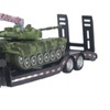 Flatbed Trailer Toy Simulation Detachable Collectible Military Trailer Tank Model
