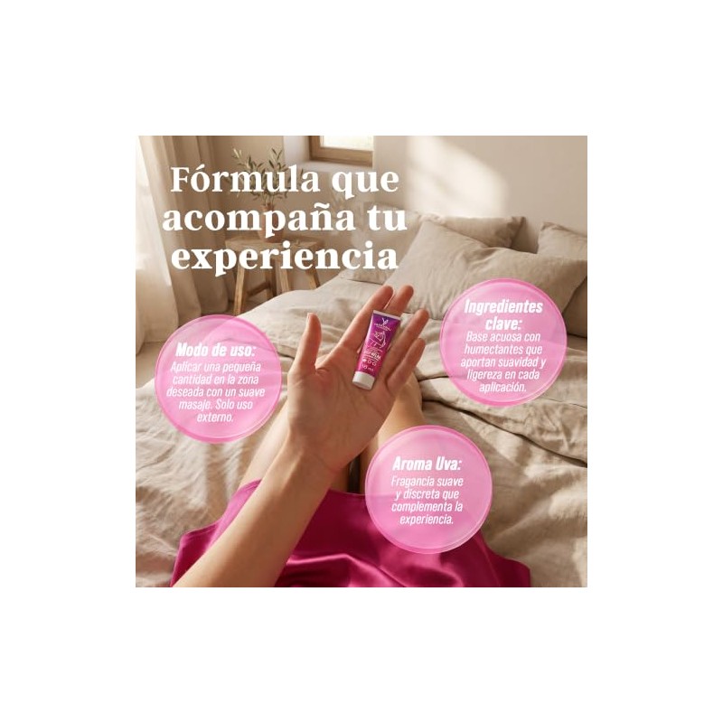 Lubricante Just Relax Yaakunaj 18g Sabor Uva 3 Piezas