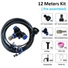 Outdoor Patio Misting System, 20–59 ft with 6–26 Brass Nozzles