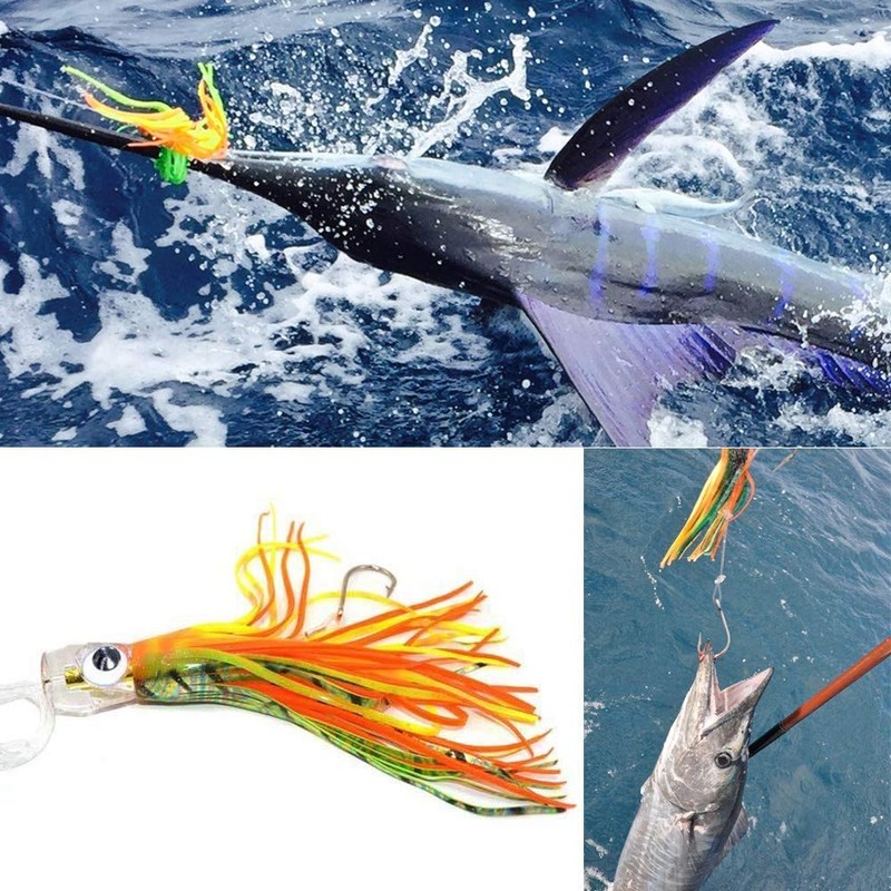 ANCLLO 6pcs Tuna Mahi Dolphin Durado Wahoo Octopus Fishing Lures