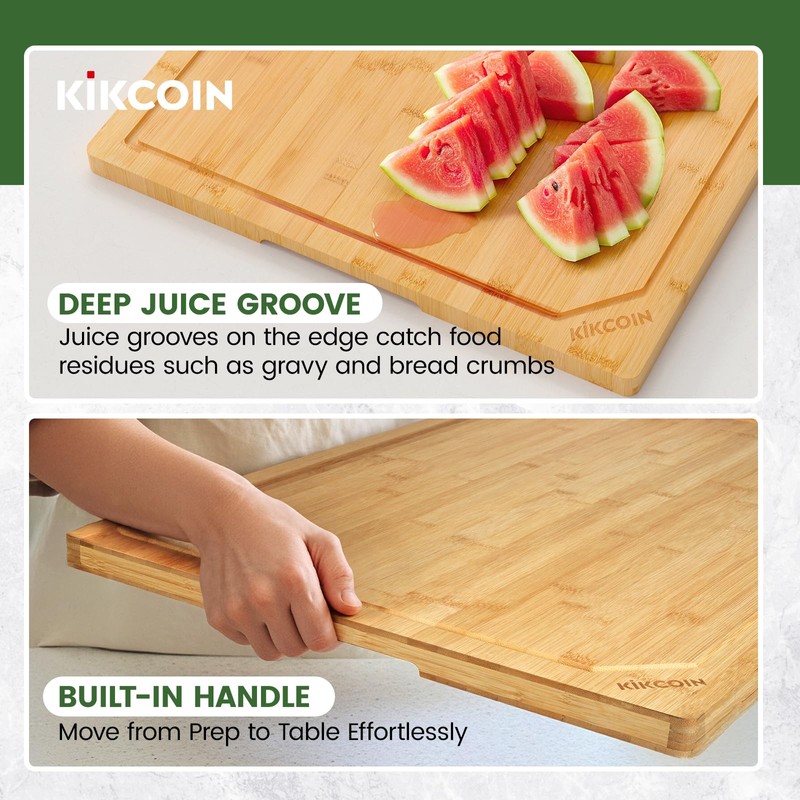 30 Inch Extra Large Bamboo Cutting Boards for Kitchen, Wood