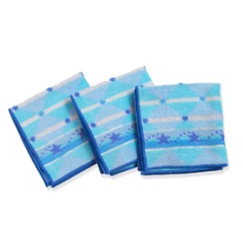 Imabari Handkerchief Towel, 8.7 x 8.3 inches (22 x 21 cm), Toshin [Kaleidoscope] Made in Japan, 100% Cotton, Towel Handkerchief, Women's, Kids, Boys, 3 Pieces