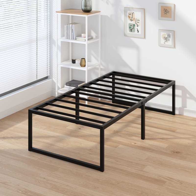 EMODA 16 Inch Narrow Twin Bed Frame 30x75, Heavy Duty