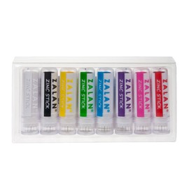 Zalan Colored Zinc Stick Set of 8
