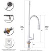 Inchant Outdoor Kitchen Sink Faucet - 360° Rotatable Single Hole