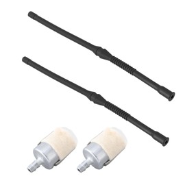 LT Easiyl 2 Sets Chainsaw Fuel Line Filter Gas Pipes Hose Pipe Replacement Fuel Hose Petro Pipe Compatible with Husqvarna 162SE 266 266SE
