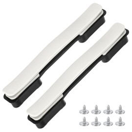 TIXIPEM Luggage Replacement Handle [2PCS] -Plastic Handle Grip Carry Strap with Screws for Suitcase & Luggage & Box Case - [White-8.5IN] Flexible Strap Grip Repair Parts