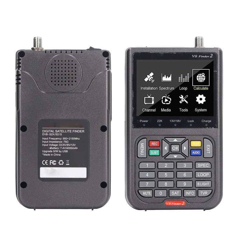 Digital Satellite Finder LCD Screen Handheld Satellite Signal Meter Detection