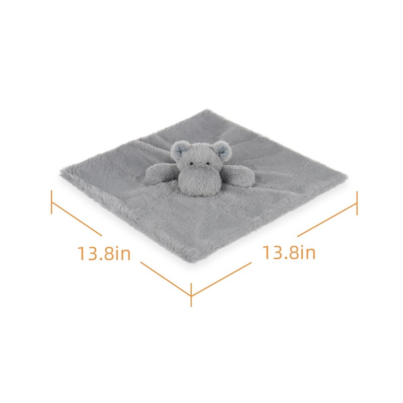 Apricot Lamb Clever Hippo Security Blanket for Babies, Soft Loveys