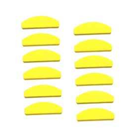 Baluue 20pcs Mini Half-moon Sponge Nail File Double-sided Nail Polishing Tool for Home Salon Use Accurate Grinding Polishing Sturdy Easy to Operate Yellow