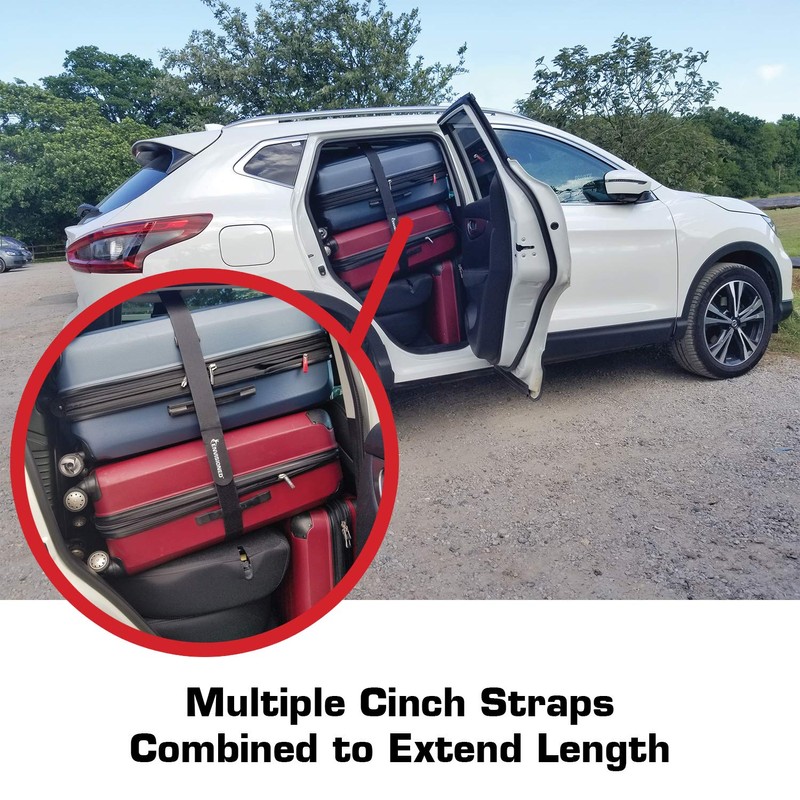 Premium Cinch Straps with Stainless Steel Metal Ring (Buckle), Reusable