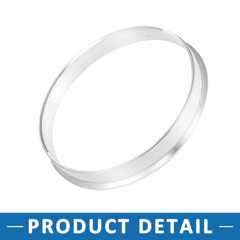 A ABSOPRO 70.1 to 60.1mm Wheel Hub Centric Rings Silver