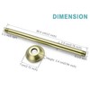 BESTILL 12 Inch Ceiling Mount Rain Shower Head Arm and