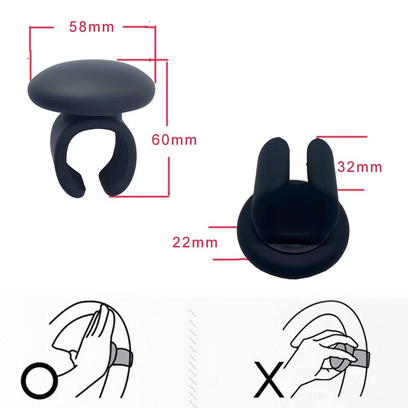 Steering Wheel Power Handle Spinner Knob with Skin-Touch Silicone,No Tools