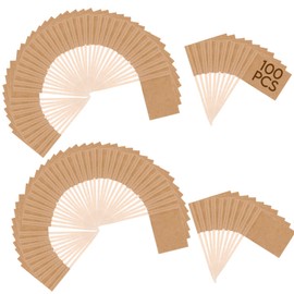 100-Count Party Toothpick Food Flags | Eco-Friendly Kraft Paper Toothpick Flag Set | Mini Cheese Labels for Buffets, Cupcakes, Cocktails & Event Displays