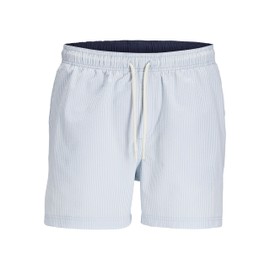 JACK & JONES Men's Jpstmaui Jjswim Seersucker AKM Sn, Cashmere Blue, XL