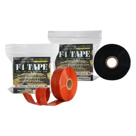 Bond It F4 Emergency Self-Fusing Silicone Tape, Repair Plumbing Pipe & Radiator Hose Leak, Electrical Insulation, Permanent Bonding, Waterproof, 1" x 36' x 20mil, Black + Red, Pack of 2