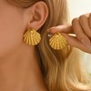 foyjoey Gold Earrings for Women 18K Gold Plated Chunky Starfish