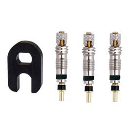 3pcs Bike Valve Replacement Bike Valve Universal Presta Valve Core Valve Core Remover Tool,Cycling Valve Caps Bicycle Valve Adapter Easy to Operation for Road & Mountain Bikes