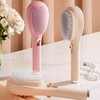 Portable Detangling Brush for Long Hair Hair Comb Pink 3ea