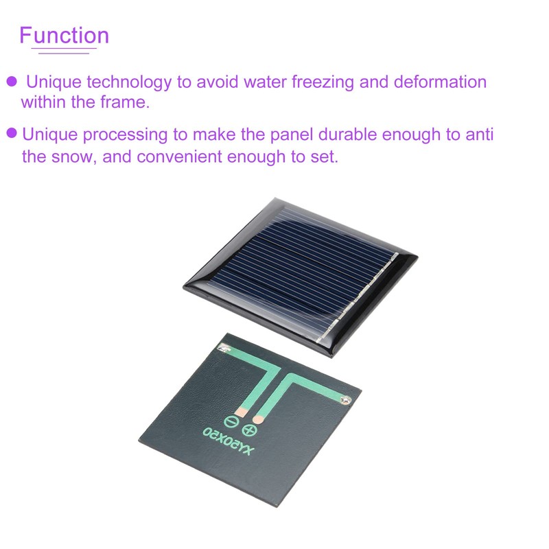 DMiotech 5 Pack 2.5V 100mA 50mm x 50mm Mini Solar