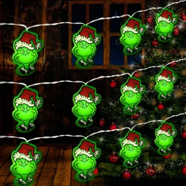 Cyncoy 10 FT 30 LEDs Christmas Lights, Green Christmas Battery Powered String Lights Indoor Christmas Decor, Christmas Fairy Lights for Christmas Tree Party Decoration Indoor Home Party Gifts…