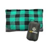 outdoorer Camping Pillow, Green Check, Lightweight, Small Pack Sack, Travel