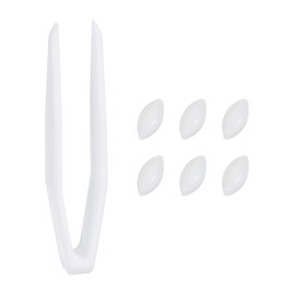 PATIKIL Magnetic Mixer Bar, 6x3mm 6pcs PTFE Magnetic Stirring Bar Magnet Stir Bar Set for Flat Bottom Baker Lab Home Lab with Plastic Tweezers Type A
