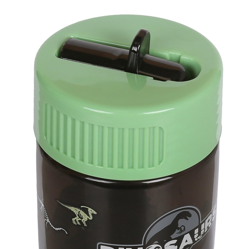 sarcia.eu Dinosaurs WATER BOTTLE with mouthpiece, SCHOOL BOTTLE for boy