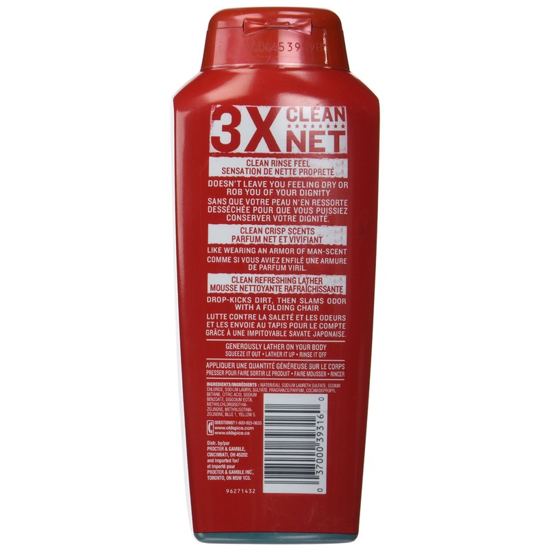 OldSpice 18OZ Body Wash (Pack of 3)